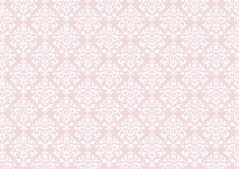 Ornamental  pattern in the style of Baroque. pink..