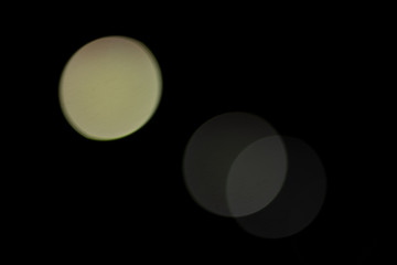 Bokeh on night, abstract background with circles