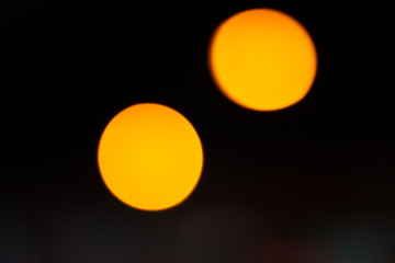 Bokeh on night, abstract background with circles