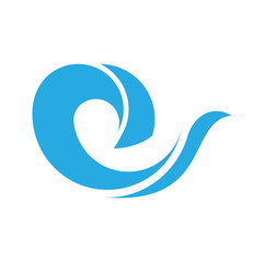 Fototapeta premium Waves icon on background for graphic and web design. Simple vector sign. Internet concept symbol for website button or mobile app.