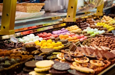 Colorful macaron cakes and other delicious cakes