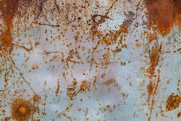 Old Weathered Rusty Corrugated Metal Texture