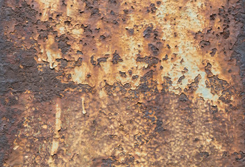 Old Weathered Rusty Corrugated Metal Texture