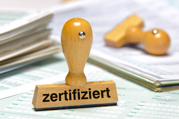 zertifiert mit Stempel