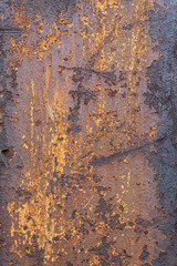 Old Weathered Rusty Corrugated Metal Texture