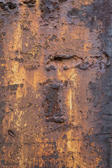 Old Weathered Rusty Corrugated Metal Texture