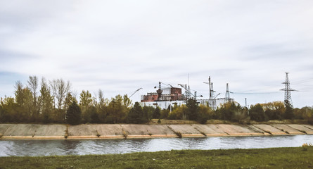 Chernobyl nuclear power plant after the accident