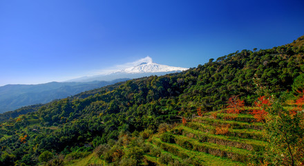 mount Etna in Sicily