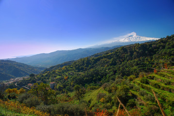 mount Etna in Sicily