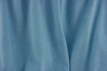 Azure velvet, drapety fabric, background