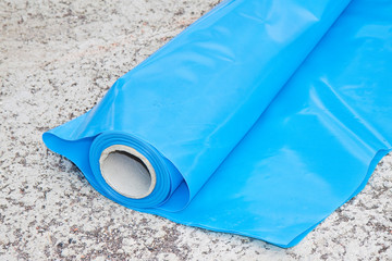 Polyethylene protection vapour barrier to restrict the passage of vapour from the hot part of the...