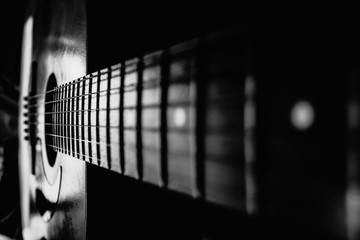 background with a guitar