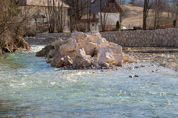 Fototapeta premium big pile of rocks