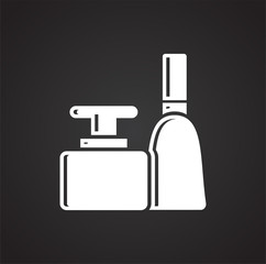 Beauty related icon on background for graphic and web design. Simple vector sign. Internet concept symbol for website button or mobile app.