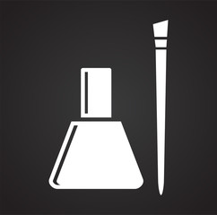 Beauty related icon on background for graphic and web design. Simple vector sign. Internet concept symbol for website button or mobile app.