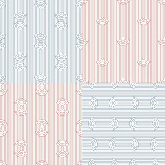Set. Abstract stripes. Vector illustration patterns.