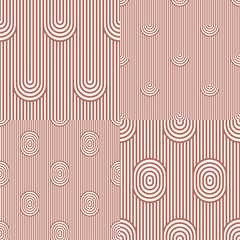 Set. Abstract stripes. Vector illustration patterns.