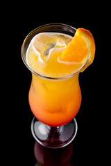 Alcoholic or non-alcoholic cocktail with lemon citrus and ginger with added liqueur, vodka, champagne or martini. Cool drink. Easy Bartenders Recipes and Ideas