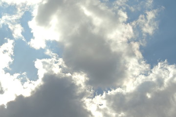 blue sky with white clouds