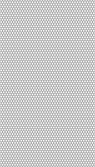 Black honeycomb on a white background. Seamless texture. Isometric geometry. 3D illustration