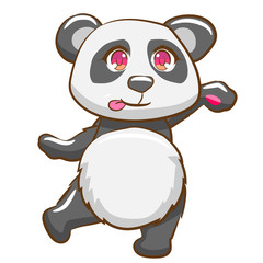 panda vector cartoon clipart