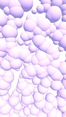 3d rendering picture of pink balls. Abstract wallpaper and background. 3D illustration