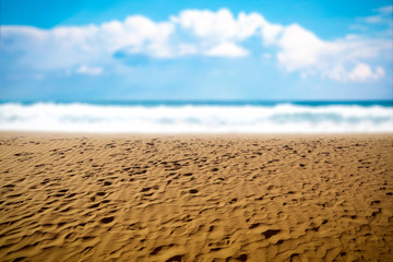 Sand background and ocean 