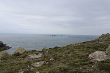 Fototapeta na wymiar View from Lands End, Cornwall