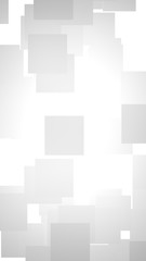 White abstract background. Misty backdrop with grey squares. 3D illustration