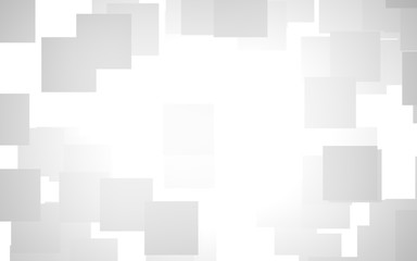White abstract background. Misty backdrop with grey squares. 3D illustration