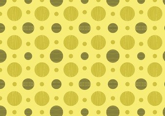 Green seamless pattern with textured circles