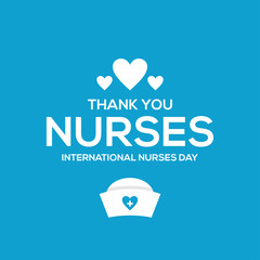 International Nurses Day Vector Design Template With Background