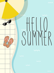 cute vintage summer poster