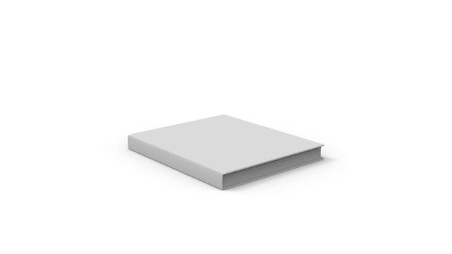 Graphic Book isolated on white 3d rendering