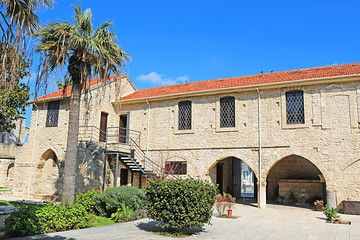 Fototapeta na wymiar Inside the medieval castle of Larnaca (Larnaka) in Cyprus