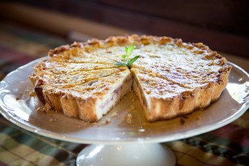 Quiche Lorraine on the table
