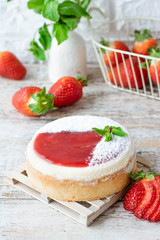 Strawberry Portioned Cheesecake