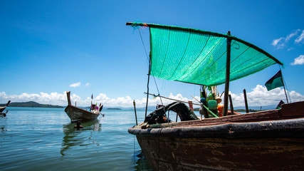 Fishing boat in the sea 