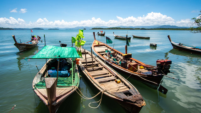 Fishing boat in the sea 