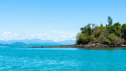 Beautiful Andaman blue sea of Thailand