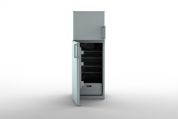 3d render of a Refrigerator Isolated on White Background.