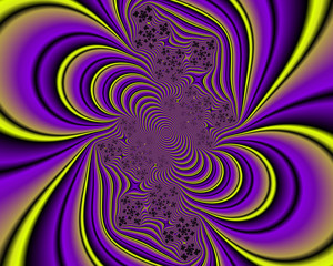 Purple violet pink fractal, abstract texture and flowery background