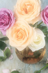 Beautiful and fragrant roses