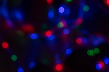 Bokeh lights on the background