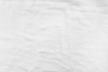 White cotton towel mock up template fabric