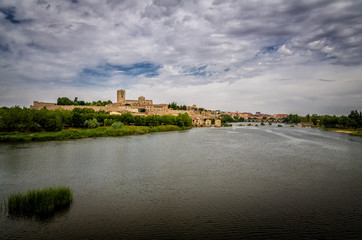 Fototapeta na wymiar Zamora, Spain, is the city with the highest concentration of Romanesque art and architecture in Europe