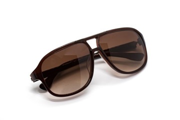 Image of modern fashionable sunglasses isolated on white background, Glasses.