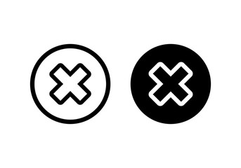 Obraz premium Close vector icon. Delete icon. remove, cancel, exit symbol