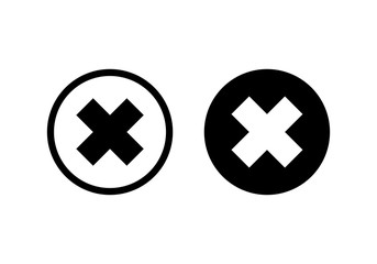 Obraz premium Close vector icon. Delete icon. remove, cancel, exit symbol