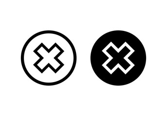 Obraz premium Close vector icon. Delete icon. remove, cancel, exit symbol